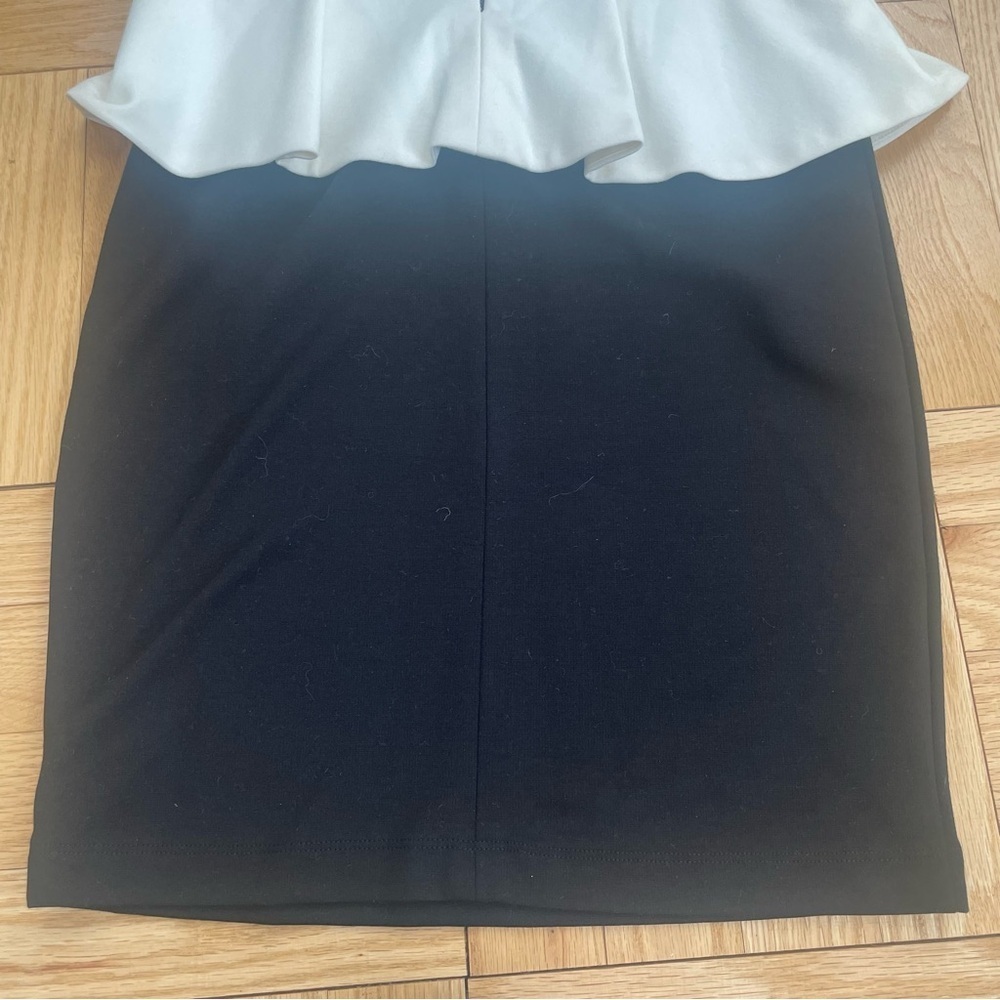 5|48 Peplum Dress XS - Black & White - Picture 3 of 7